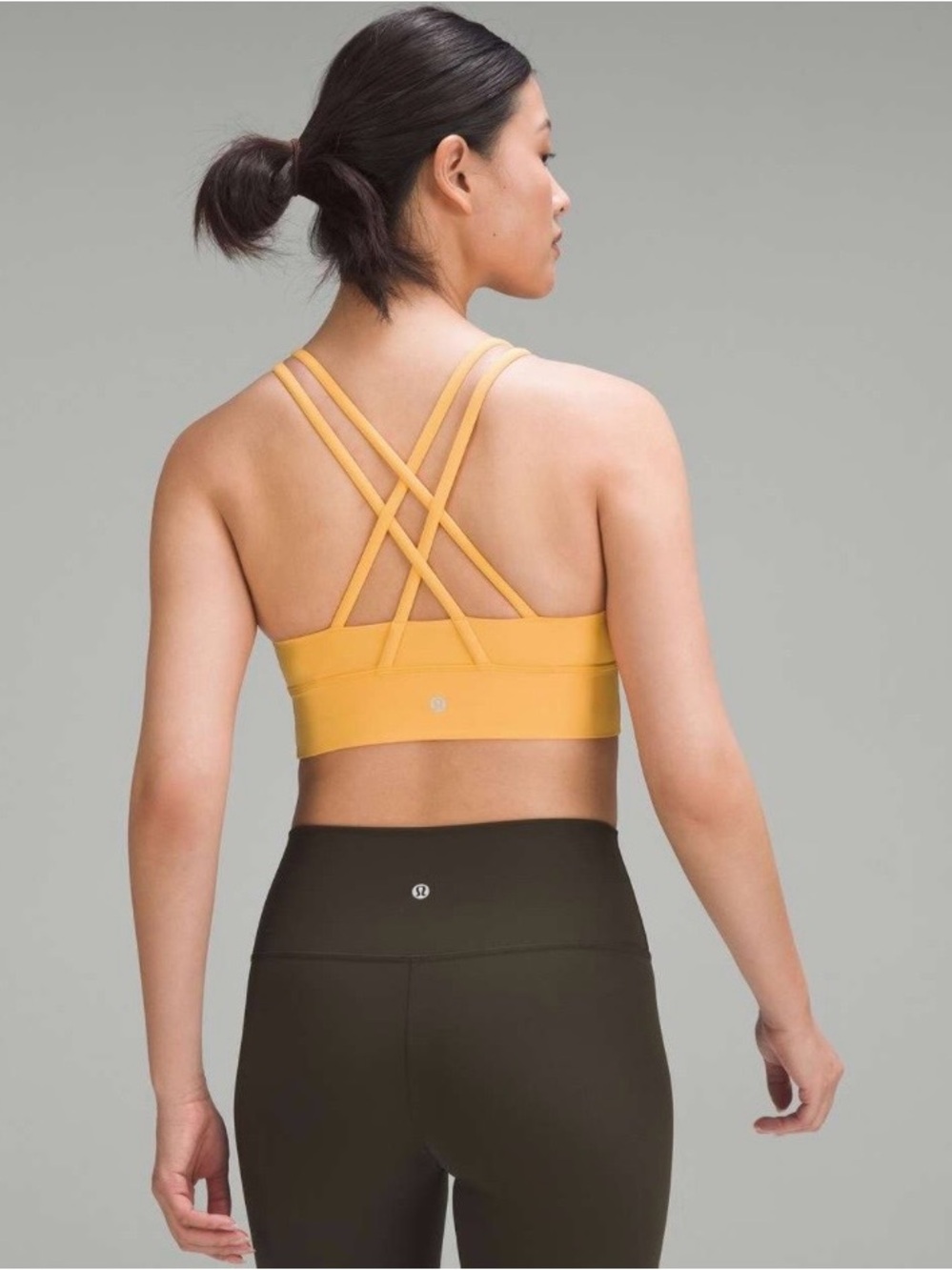 lululemon athletica Strappy Cross-Back Sports Bra - Orange